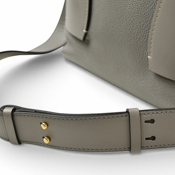 Chloé Chloe Dahlia Medium Shoulder Bag/Handbag in Grey Leather - Picture 10 of 12